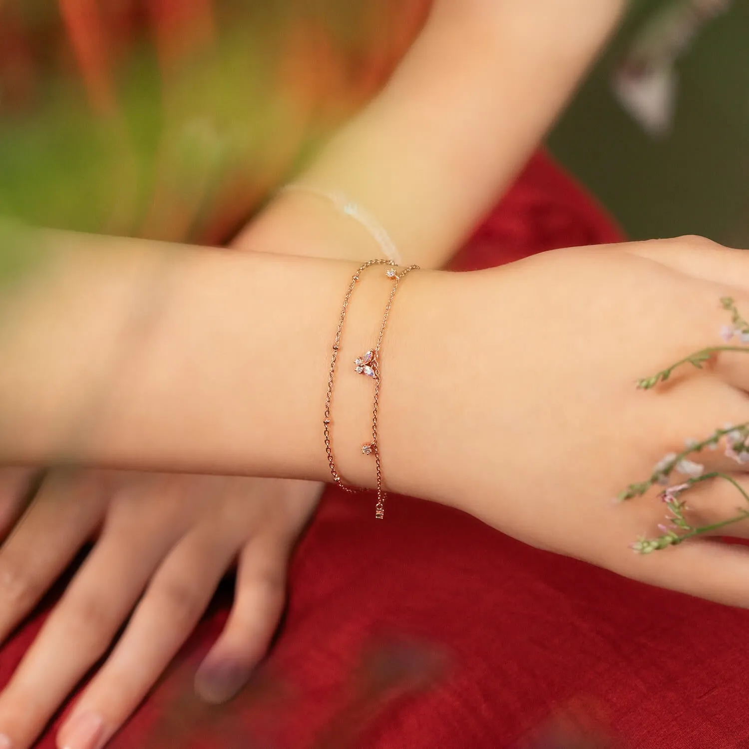 Rose Gold Meadow Bracelet